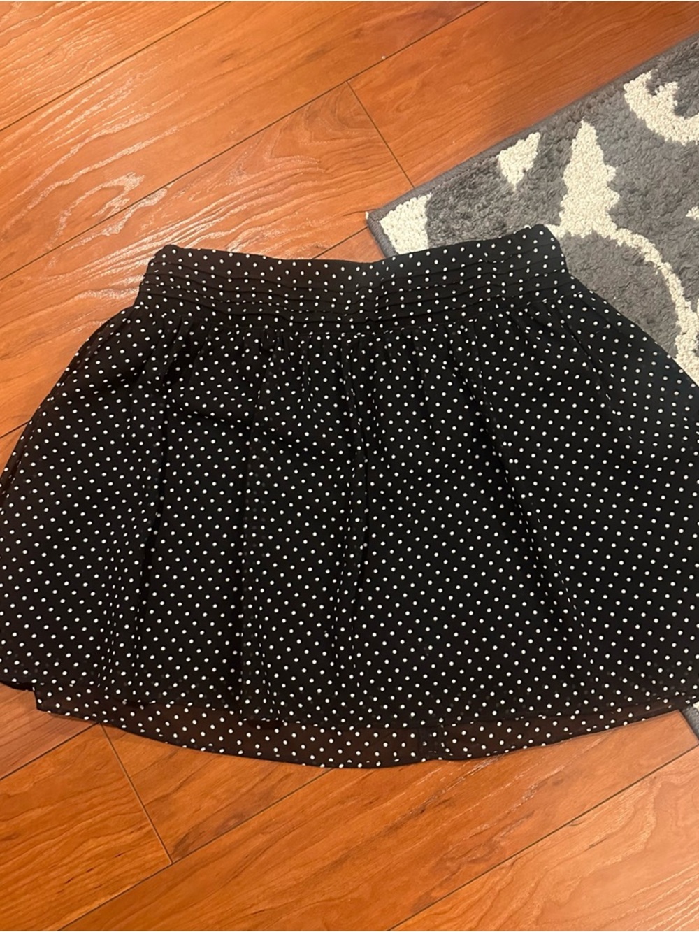 Oslenboye Polka Dot Black Mini Skirt